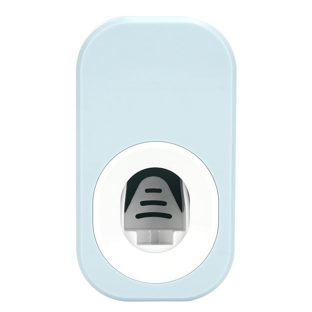 Blue and White Bathroom Toothpaste Dispenser, Universal Wall Mount ...