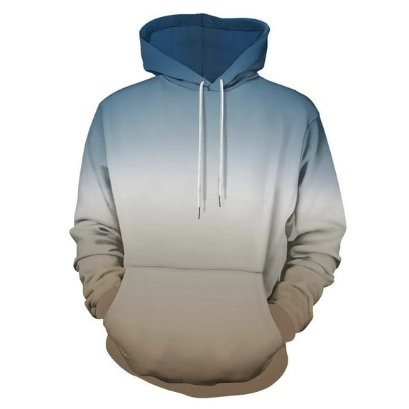 Blue White Brown 3d Sweatshirts Hoodie Fashion Casual Personality Men's Women Street Hoodie Pullovers Long Sleeve Comfortable Top