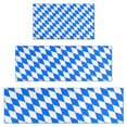 thumbnail image 1 of Blue White Checkerboard Checkered Pattern Kitchen Rugs Sets Of 3,Kitchen Runner Rugs Non Skid Washable,Decorative Kitchen Floor Mats for Kitchen,Sink,Laundry,17"x30"+ 17"x47" + 17"x59", 1 of 6
