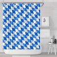 thumbnail image 1 of Blue White Checkerboard Checkered Pattern Shower Curtain 84"x72" ,Bathroom Decorative Shower Curtains Set with 12 Hooks,Modern Waterproof Washable Shower Curtain, 1 of 6