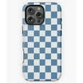thumbnail image 1 of Blue White Checkerboard Pattern Art N7271 Phone Case for iPhone 17 16 15 14 13 12 11 Pro Max, 1 of 2