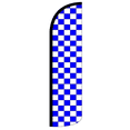 thumbnail image 1 of Blue & White Checkered King Windless Flag (Hardware Not Included) | Advertisement /Business Flags | Feather Flag |, 1 of 1