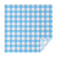 thumbnail image 1 of Blue and White Checkered Pattern Square Tablecloth, Waterproof Wipeable Spillproof Washable Table Cover for Home Kitchen Party and Daily Decor 52"x52", 1 of 6