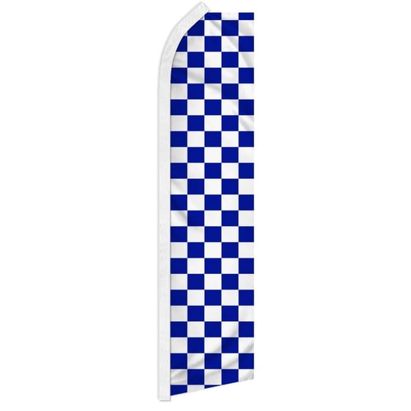 Blue & White Checkered Super Flag