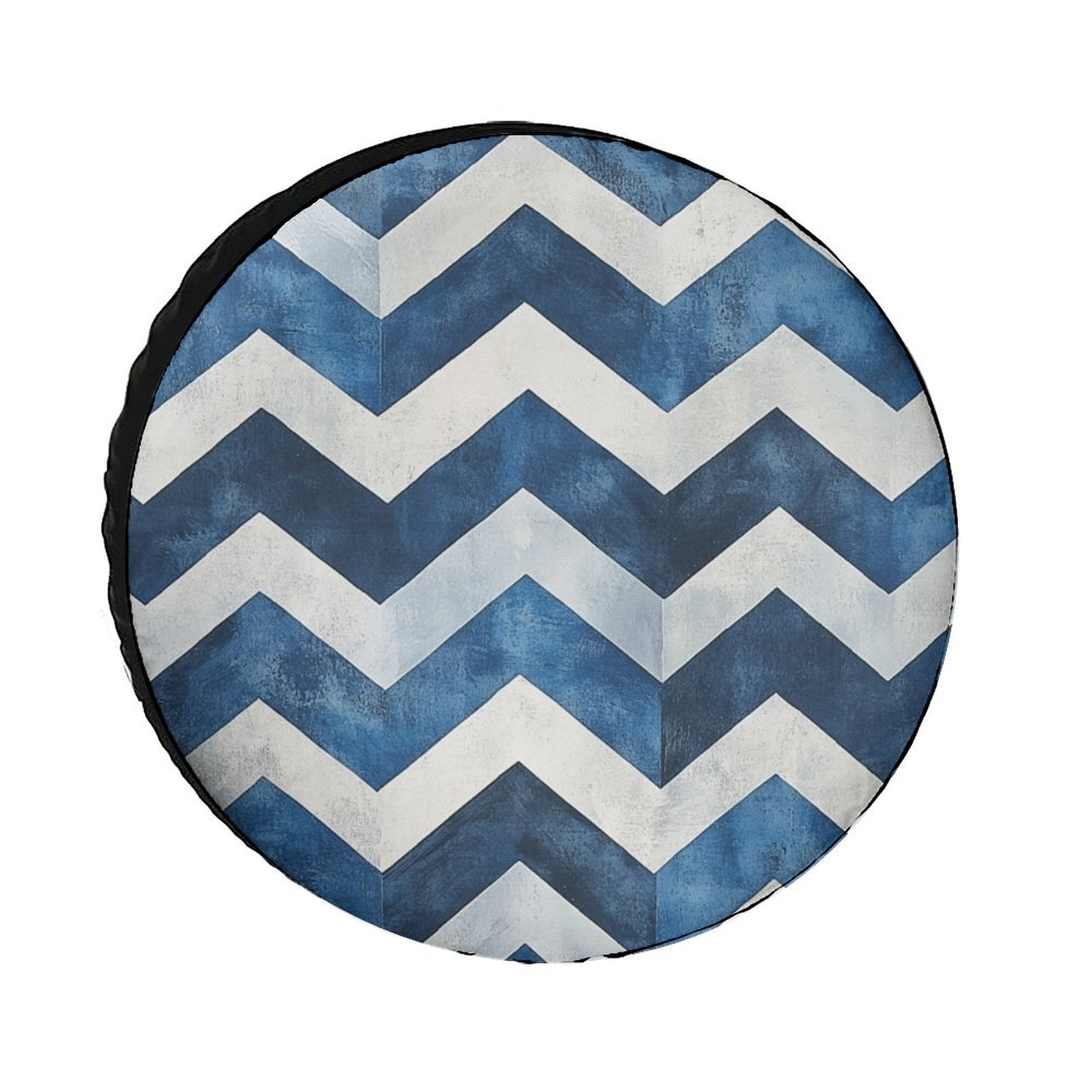 Blue And White Chevron Spare Tire Cover Chevron Pattern Classic ...