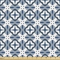 thumbnail image 1 of Ambesonne Blue and White Fabric by the Yard Upholstery, Portuguese Tiles, 3 Yards, Pale Blue Dark Blue, 1 of 4