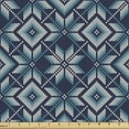 thumbnail image 1 of Ambesonne Blue and White Fabric by the Yard Upholstery, Nordic Winter, 1 Yard, Pale Blue Navy Blue, 1 of 4