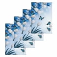 thumbnail image 1 of Blue White Floral Kitchen Dish Towels for Drying Dishes Set of 4, Ombre Tulips Modern Art Spring Waffle Weave Microfiber Hand Tea Bathroom Towels Quick Dry & Absorbent Towel 15.7x23.6, 1 of 7