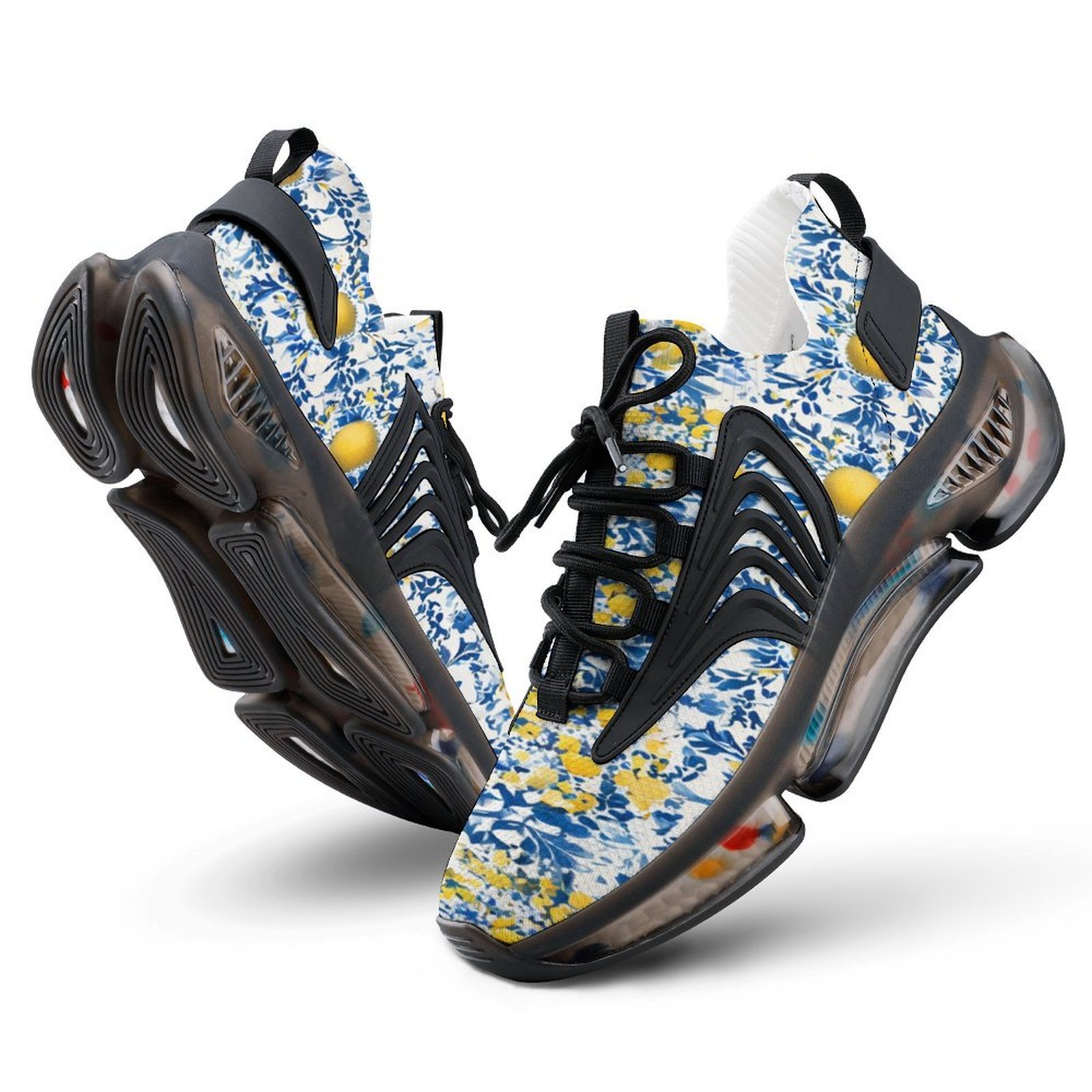 White Blue Walking Shoes-Hazel