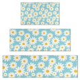 thumbnail image 1 of Blue White Flower Pattern Kitchen Rugs Sets Of 3,Kitchen Runner Rugs Non Skid Washable,Decorative Kitchen Floor Mats for Kitchen,Sink,Laundry,17"x30"+ 17"x47" + 17"x59", 1 of 6