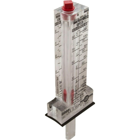 Blue-White F-30200P Flowmeter, 2in. , F-300, 20-120 GPM