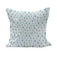 thumbnail image 1 of Blue and White Fluffy Throw Pillow Cushion Cover, Watercolor Drip Drops Pattern in Various Sizes Terrain Humidity Zone Sign, Decorative Square Accent Pillow Case, 36" x 36", Blue White, by Ambesonne, 1 of 5