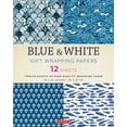 thumbnail image 1 of Blue & White Gift Wrapping Papers - 12 Sheets: 18 X 24 Inch (45 X 61 CM) Wrapping Paper (Paperback), 1 of 2