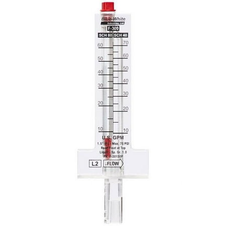 Blue-White Industries F30600P 6 in. Flow Meter PVC Pipe