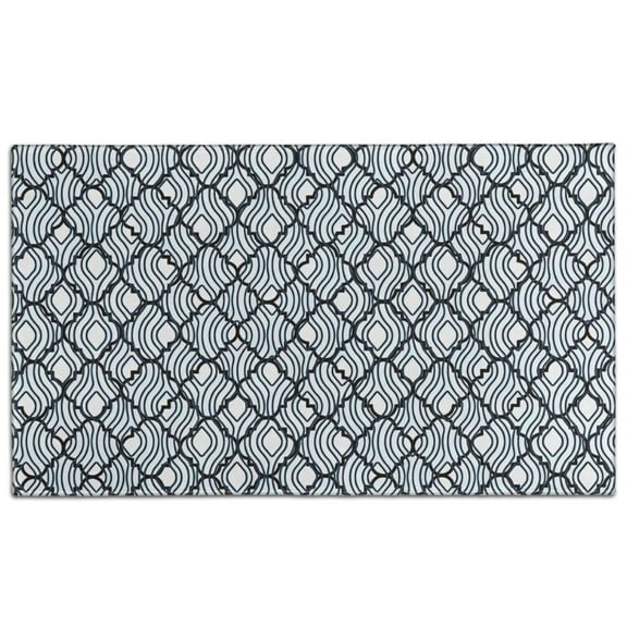 Blue and White Intricate Pattern Door Rugs,Washable Non Slip Door Mats Indoor,Decorative Door Mats,Entry Mat Indoor for Entrance,Bedroom,Kitchen,Bathroom,17"x30"