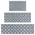 thumbnail image 1 of Blue and White Intricate Pattern Kitchen Rugs Sets Of 3,Kitchen Runner Rugs Non Skid Washable,Decorative Kitchen Floor Mats for Kitchen,Sink,Laundry,17"x30"+ 17"x47" + 17"x59", 1 of 6