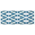 thumbnail image 1 of Blue and White Kitchen Mat, Portuguese Pavement Design Azulejo Mosaic with Diagonal Square and Shapes, Plush Decorative Kitchen Mat with Non Slip Backing, 47" X 19", Blue White, by Ambesonne, 1 of 1