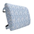 thumbnail image 1 of Blue and White Lumbar Pillow, Tender Tropical Design in Blue Shades Exotic Hawaiian Summer Leaves, Soft Back Cushion Office Chairs with Adjustable Straps, 14" x 13", Pale Blue and White, by Ambesonne, 1 of 7