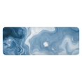 thumbnail image 1 of Blue White Marble Pattern Kitchen Rug Mat,Kitchen Runner Rugs Non Skid Washable,Decorative Kitchen Floor Mats for Kitchen,Sink,Laundry,17"x47.2", 1 of 7