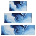 thumbnail image 1 of Blue White Marble Pattern Kitchen Rugs Sets Of 3,Kitchen Runner Rugs Non Skid Washable,Decorative Kitchen Floor Mats for Kitchen,Sink,Laundry,17"x30"+ 17"x47" + 17"x59", 1 of 6