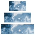 thumbnail image 1 of Blue White Marble Pattern Kitchen Rugs Sets Of 3,Kitchen Runner Rugs Non Skid Washable,Decorative Kitchen Floor Mats for Kitchen,Sink,Laundry,17"x30"+ 17"x47" + 17"x59", 1 of 6