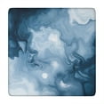 thumbnail image 1 of Blue White Marble Pattern Square Fitted Tablecloth with Elastic Edge,Square Table Cover,Washable Elastic Table Cover for Home Kitchen Party Decor 34"x34", 1 of 6