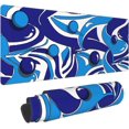 thumbnail image 1 of Blue and White Mouse Pad 31.5x11.8 XL Geometric Cool Design Style Extended Mousepad Large Keyboard Mouse Mat Desk Pad with Non-Slip Rubber Base Stitched Edges for Home Office Game, 1 of 6