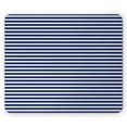 thumbnail image 1 of Blue and White Mouse Pad, Yacht Navy Marine Themed Rope Stripe Pattern on Blue Toned Background, Rectangle Non-Slip Rubber Mousepad, Blue and White, by Ambesonne, 1 of 2