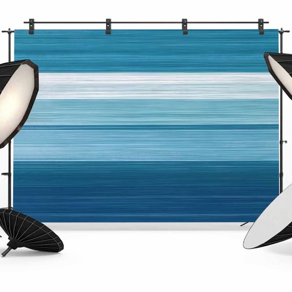 Blue White Ombre Backdrop for Photoshoot,Photography Photo Studio Background Wall Backdrop,Modern Gradient Abstract Aesthetic Back Drop Banner Panel for Portraits Wedding Party Live Streaming 12x8Ft