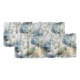 thumbnail image 1 of Blue White Ombre Valances for Windows, Watercolor Cloud Geometric Abstract Art Light Filtering Kitchen Curtains, Rod Pocket Window Valance Curtains for Living Room Bedroom, 42" W x 18" L, 2 Panels, 1 of 9
