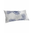 thumbnail image 1 of Blue White Pillow Covers King Size, Abstract Grey Chrysanthemum Flower Floral Soft Bed Throw Pillowcases Breathable Cooling Long Lumbar Body Pillow Sham Cover for Bed Sofa 20''x40'', 1 of 7