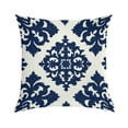 thumbnail image 1 of Blue And White Pioneer Flower Pillow Covers,Blue And White Pioneer Flower Throw Pillow Covers 18"×18" ,Living Room Sofa Couch Pillow Covers,Decorative Pillow Covers, 1 of 7