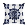 thumbnail image 1 of Blue And White Pioneer Flower Pillow Covers,Blue And White Pioneer Flower Throw Pillow Covers 18"×18" ,Living Room Sofa Couch Pillow Covers,Decorative Pillow Covers, 1 of 7