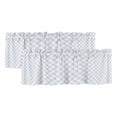 thumbnail image 1 of Blue White Plaid Curtain Valances for Windows, Kitchen Valance Window Treatments Panel 2 Pack, Modern Minimalist Geometric Lattice Rod Pocket Short Curtains for Bathroom Bedroom 42 x 12 Inch, 1 of 8