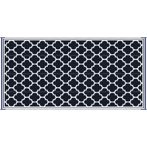 Blue & White Polypropylene - Waterproof Surface - Outdoor Use - Washable and Fray - resistant