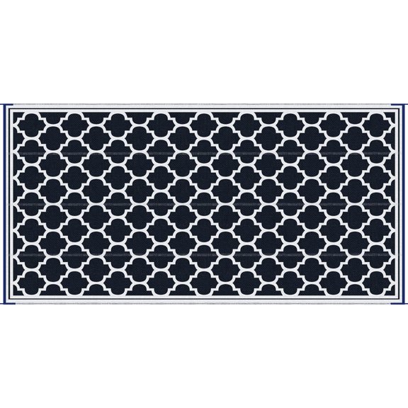 Blue & White Polypropylene - Waterproof Surface - Outdoor Use - Washable and Fray - resistant