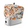 thumbnail image 1 of Blue White Pumpkins Fall Toaster Cover 2 Slice, Thanksgiving Maple Squirrel Dustproof Bakeware Oven Protector with Top Hook, Waterproof Small Kitchen Appliance Toasters Dust Cover, 12"x7.5"x8", 1 of 9