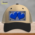 thumbnail image 1 of Blue White Small Chevron Hearts Oil Rubbed Novelty License Plate Hat Mesh Khaki|Black, 1 of 1