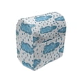 thumbnail image 1 of Blue and White Stand Mixer Cover, Raining Clouds Hand Painted Style with Rough Brush Strokes Wet Weather, Kitchen Appliance Organizer Bag Cover with Pockets, 5 Quarts, Blue and White, by Ambesonne, 1 of 4