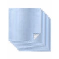 thumbnail image 1 of Blue White Stripe Cloth Napkins Set of 8 Reusable Dinner Napkins, Modern Minimalist Geometric Striped Cocktail Napkin Washable Table Napkins for Wedding/Holiday Party/Baby Shower 20"x20", 1 of 7