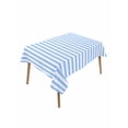thumbnail image 1 of Blue White Stripe Table Cloth, Modern Minimalist Geometric Striped Waterproof Tablecloth for Rectangle Tables, Reusable Washable Fabric Table Cover for Restaurant Kitchen Dining Tables 60"x84", 1 of 6