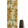 thumbnail image 1 of Blue White Sunflower Pattern Hot Yoga Mat Towel Non Slip for Hot Yoga - Quick-Drying Yoga Mat Cover with 4 Corner Pockets with Travel Bag - Hot Yoga Towel Non Slip 74"x26", 1 of 6