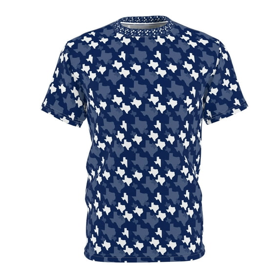 Blue/White Texas State Camouflage - Men's T-shirt