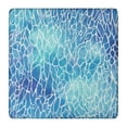 thumbnail image 1 of Blue White Tie Dye Cracked Pattern Square Fitted Tablecloth with Elastic Edge,Square Table Cover,Washable Elastic Table Cover for Home Kitchen Party Decor 36"x36", 1 of 6