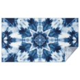 thumbnail image 1 of Blue White Tie Dye Mandala Pattern Rectangle Tablecloth 60"x102",Waterproof Polyester Rectangle Table Cloth, Wipeable Spillproof Polyester Tablecloth for Dining, Camping, Indoor and Outdoor, 1 of 6