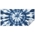 thumbnail image 1 of Blue White Tie Dye Mandala Pattern Rectangle Tablecloth 60"x120",Waterproof Polyester Rectangle Table Cloth, Wipeable Spillproof Polyester Tablecloth for Dining, Camping, Indoor and Outdoor, 1 of 6