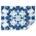 thumbnail image 1 of Blue White Tie Dye Mandala Pattern Rectangle Tablecloth 60"x84",Waterproof Polyester Rectangle Table Cloth, Wipeable Spillproof Polyester Tablecloth for Dining, Camping, Indoor and Outdoor, 1 of 3
