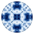 thumbnail image 1 of Blue White Tie Dye Mandala Pattern Round Fitted Tablecloth with Elastic Edge,Dining Table Cover Waterproof,Outdoor Round Tablecloth for Camping,Dining,Indoor and Outdoor, 1 of 7