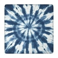 thumbnail image 1 of Blue White Tie Dye Mandala Pattern Square Fitted Tablecloth with Elastic Edge,Square Table Cover,Washable Elastic Table Cover for Home Kitchen Party Decor 34"x34", 1 of 6