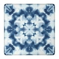 thumbnail image 1 of Blue White Tie Dye Mandala Pattern Square Fitted Tablecloth with Elastic Edge,Square Table Cover,Washable Elastic Table Cover for Home Kitchen Party Decor 36"x36", 1 of 6